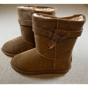 Bearpaw Women's Pull On Wool Lined Mid Winter Boots Size:9
